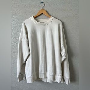 H&M heavyweight crewneck sweatshirt off white XXL